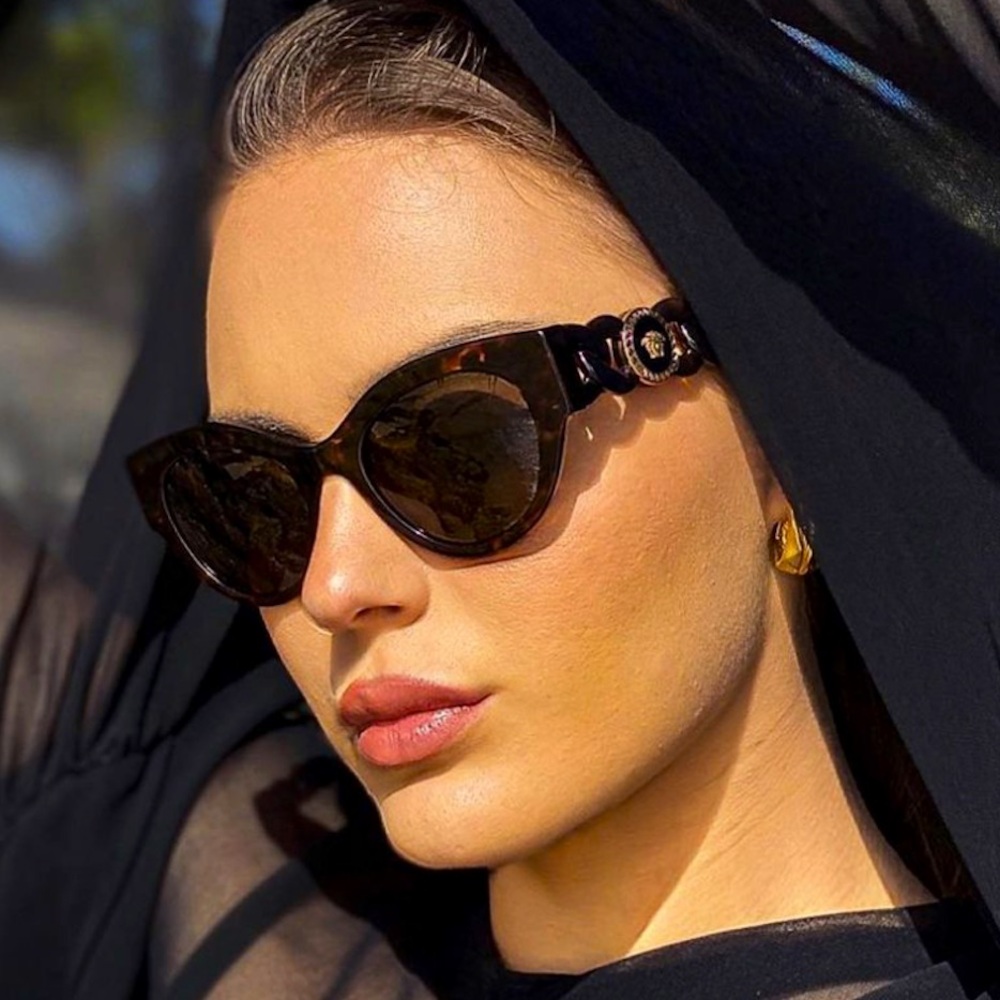 Versace phantos 52 mm cat eye sunglasses